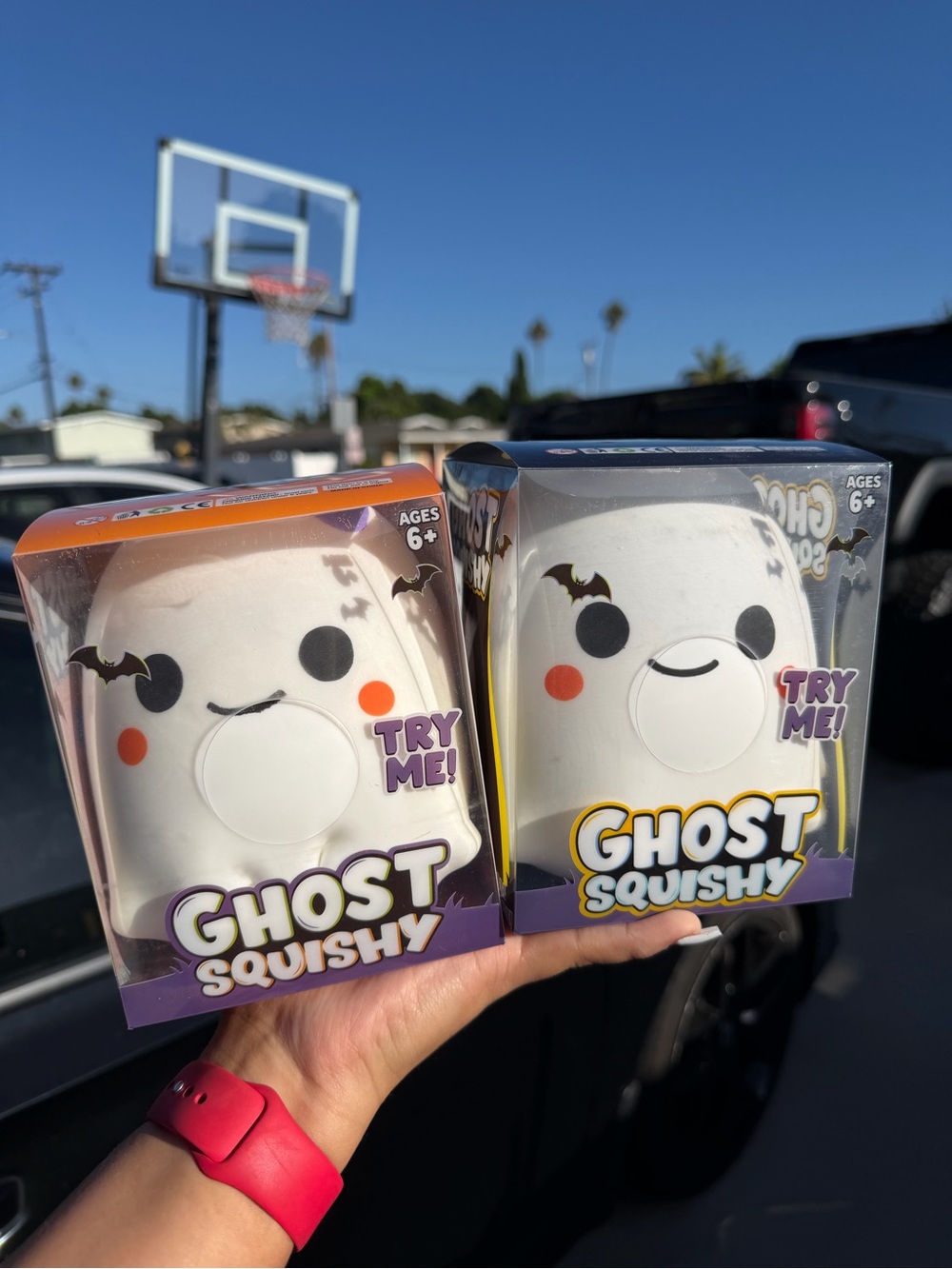 Set of 2 Large Ghost Squishy - Boy and Girl Halloween
